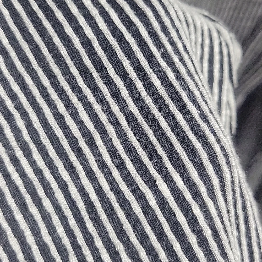 Black and white stripped blouse size Small. Long sleeves - Picture 5 of 7
